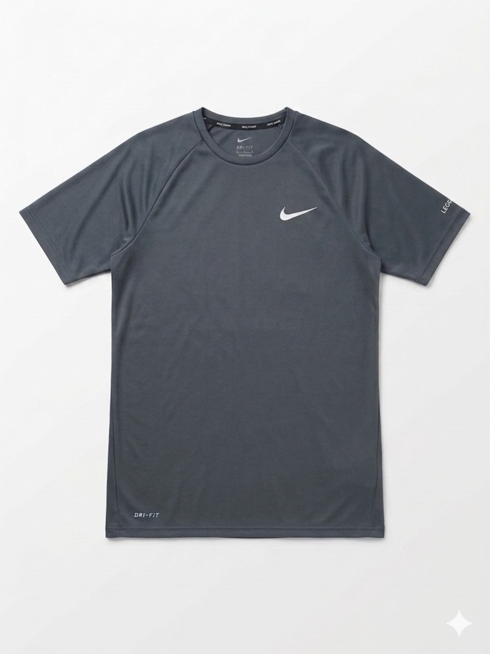 Nike Swim Short Sleeve Dri-FIT Tee — Charcoal